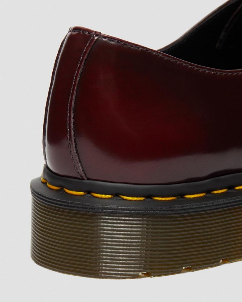 Dr Martens Vegan 1461 Oxford Sko Herre Lyserød Rød | DK 617ZUT